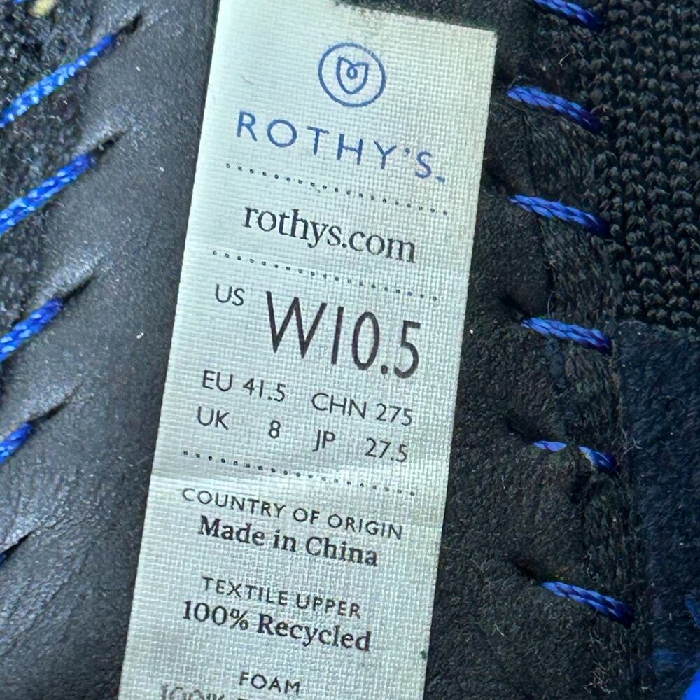 ROTHY’S The Point II Black Flats In Love Insole 10.5 Quiet Luxury Casual Chic - Picture 5 of 7